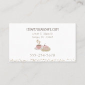 Coffee Shop Retro Carte de fidélité Quirky (Dos)