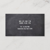 Coffee Shop Rustic Chalkboard Loyalty Punch Kaart (Achterkant)