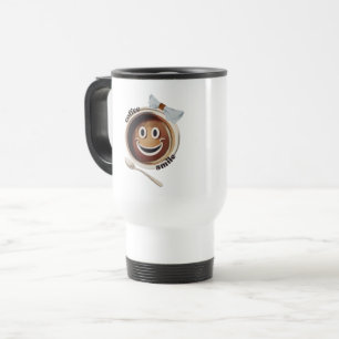 Coffee Smile Funny Schattige Sweet Reisbeker