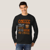 Coffee Spelled Backwards Is Eeffoc  Caffeinated Co T-shirt (Voorkant volledig)