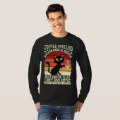 Coffee spelled backwards is eeffoc drinker Barista T-shirt (Voorkant volledig)