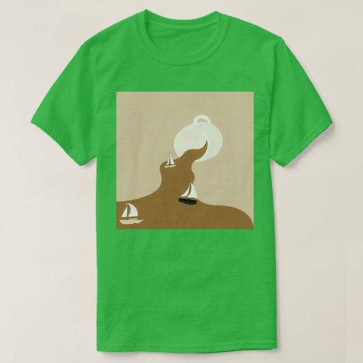 Coffee Spill River Scenery 1 T-shirt (Design voorkant)