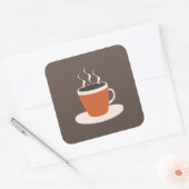 Coffee Square Sticker (Envelop)