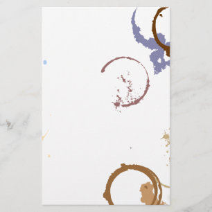 Coffee Stain Grungy Stationery Briefpapier