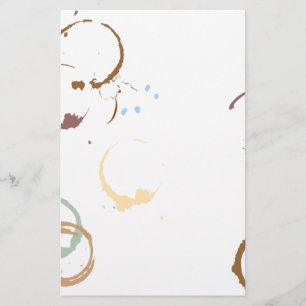 Coffee Stain Grungy Stationery Briefpapier