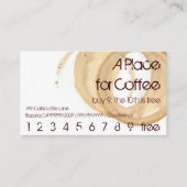 Coffee Stain Logo Drink Punch Hero Klantenkaartje (Voorkant)