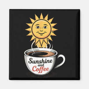 Coffee Strand Herhaling Zomer Hawaii Zonneschijn e Magneet