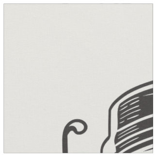 Coffee Superhero Fabric Stof