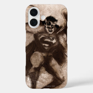 Coffee Superman iPhone 16 Hoesje