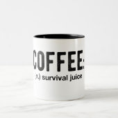 Coffee Survival Juice Funny Coffee Mok (Center)