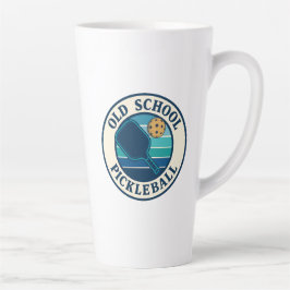 Coffee tall mug Old School Pickleball club logo  Latte Mok