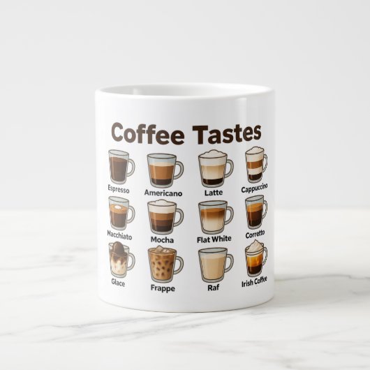 Coffee taste Specialty Mug Extra Grote Beker (Voorkant)