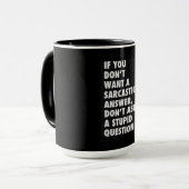Coffee Tea Cool Sarcastic Mok (Voorkant links)