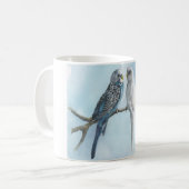 Coffee Tea Hot Cocoa Mok Parakeets Budgie Bird Cup (Voorkant links)