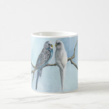 Coffee Tea Hot Cocoa Mok Parakeets Budgie Bird Cup