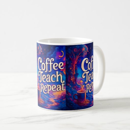 Coffee Teach Herhaal Mok – Volledige verpakking Te (Voorkant rechts)