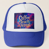 Coffee Teach Herhaal Pet – Grappig Leraar Pet | Ge (Voorkant)