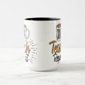 Coffee Teach Repeat Enseignant Mug (Centre)