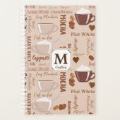 Coffee Termen Patroonmonogram Planner (Voorkant)