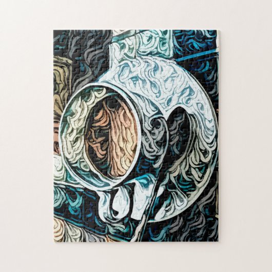 Coffee Theme Artsy Fine Art Legpuzzel (Verticaal)
