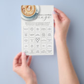 Coffee Theme Vrijgezellenfeest Bingo Flyer (Hand)