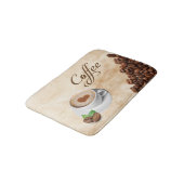 Coffee Themed Memory Foam Bath Mat (Gekanteld)