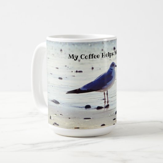 Coffee Think Seagull Beach Mug (Devant gauche)
