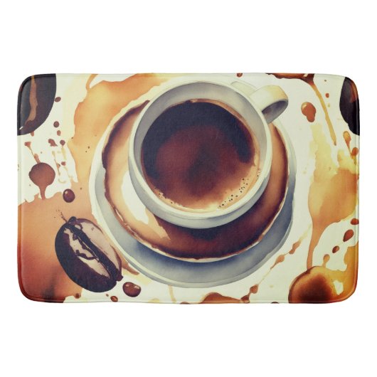 Coffee time Bath Mat (Voorkant)