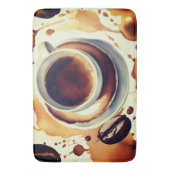 Coffee time Bath Mat (Voorkant Verticaal)