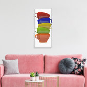 Coffee time canvas afdruk (Insitu (Woonkamer))