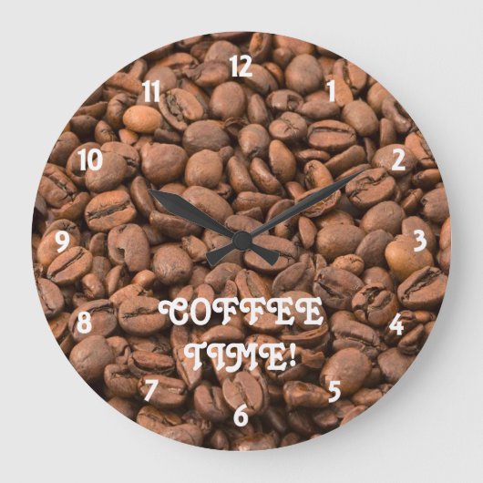 Coffee Time Clock Grote Klok (Voorkant)