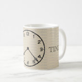 Coffee Time Clock Koffiemok (Voorkant rechts)