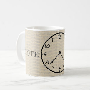 Coffee Time Clock Koffiemok