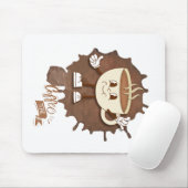 **Coffee Time – Cute Smiling Cup Steam Muismat (Met muis)