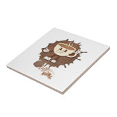**Coffee Time – Cute Smiling Cup Steam Tegeltje (Zijkant)
