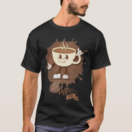 Coffee Time – Cute Smiling Cup with Steam T-shirt