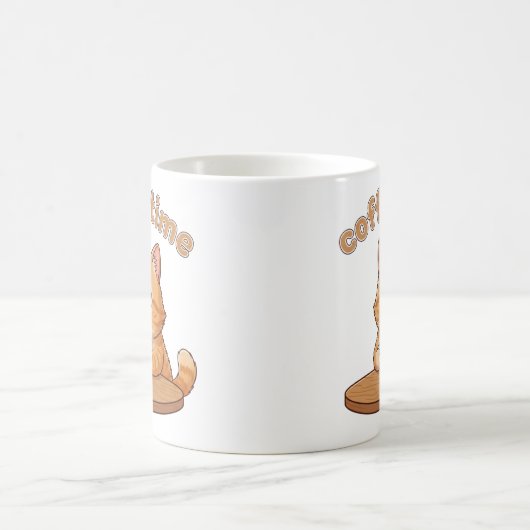 Coffee Time Kitty Mug | Gift For Cat Lovers Koffiemok (Center)