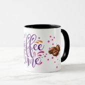 coffee time modern design mok (Voorkant rechts)