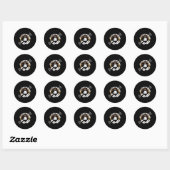 Coffee Time Ronde Sticker (Vel)