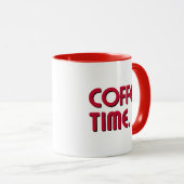 Coffee Time | Simple Minimalist Everyday Coffee Mok (Voorkant rechts)