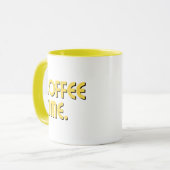 Coffee Time | Simple Minimalist Everyday Coffee Mok (Voorkant links)