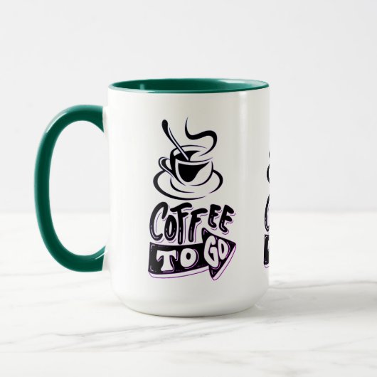 Coffee to Go Combo Mok – Aangepaste keramische bek (Links)