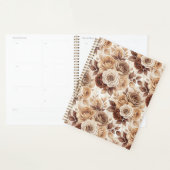 Coffee Tones Floral Roos Pattern Planner (Display)