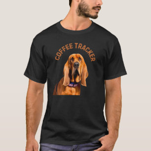 Coffee Tracker Hound Dog T-shirt