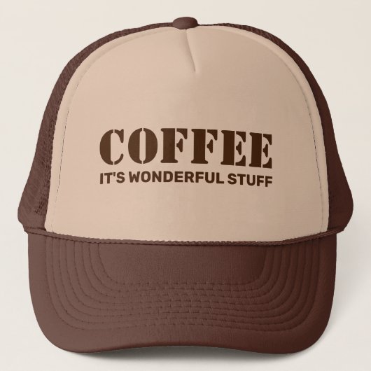 Coffee™ Trucker Hat Trucker Pet (Voorkant)