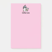 Coffee Unicorn Post-it Notes (Voorkant)