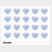 COFFEE-verslaafde Hart Sticker (Vel)