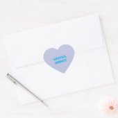 COFFEE-verslaafde Hart Sticker (Envelop)