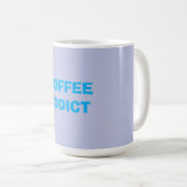 COFFEE-verslaafde Koffiemok (Voorkant rechts)