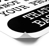 Coffee Versus Bacon Funny Poster (Hoek)